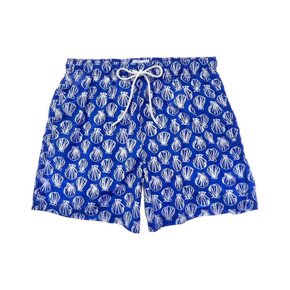 Eton Mens  Sea Shell Swim Short, Blue